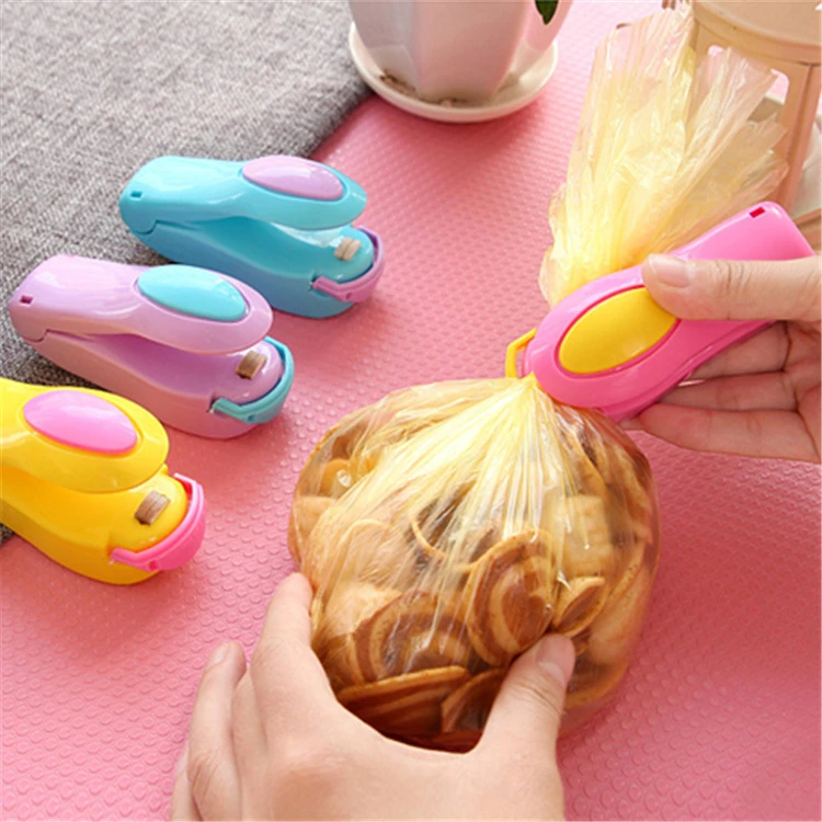 Portable Plastic Bag Clips Handheld Mini Electric Heat Sealing Machine Impulse Sealer Seal Packing work with battery