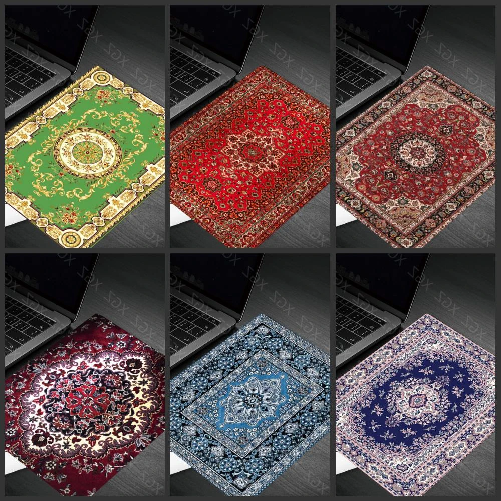 Yzuoan Persian Carpet Big Promotion Fashion Cheapest Rubber Non-slip Laptop Gaming Keyboard Mouse Pad for CS GO Dota LOL 22X18CM