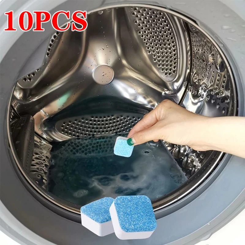 5/10PCS Washing Machine Cleaning Detergent Effervescent Tablet Automatic Drum Decontamination Home Washing Machine Cleaning Tool