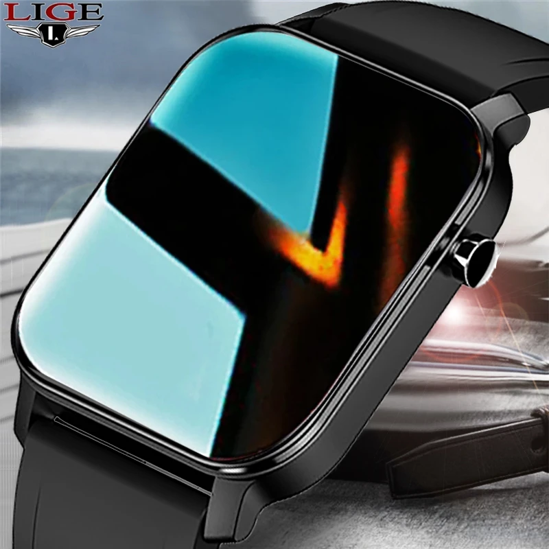 LIGE 2021 Men Smart Watch IP68 Waterproof  Full Touch Screen Sport SmartWatch Women Heart Rate Fitness Tracker Women Smart Watch