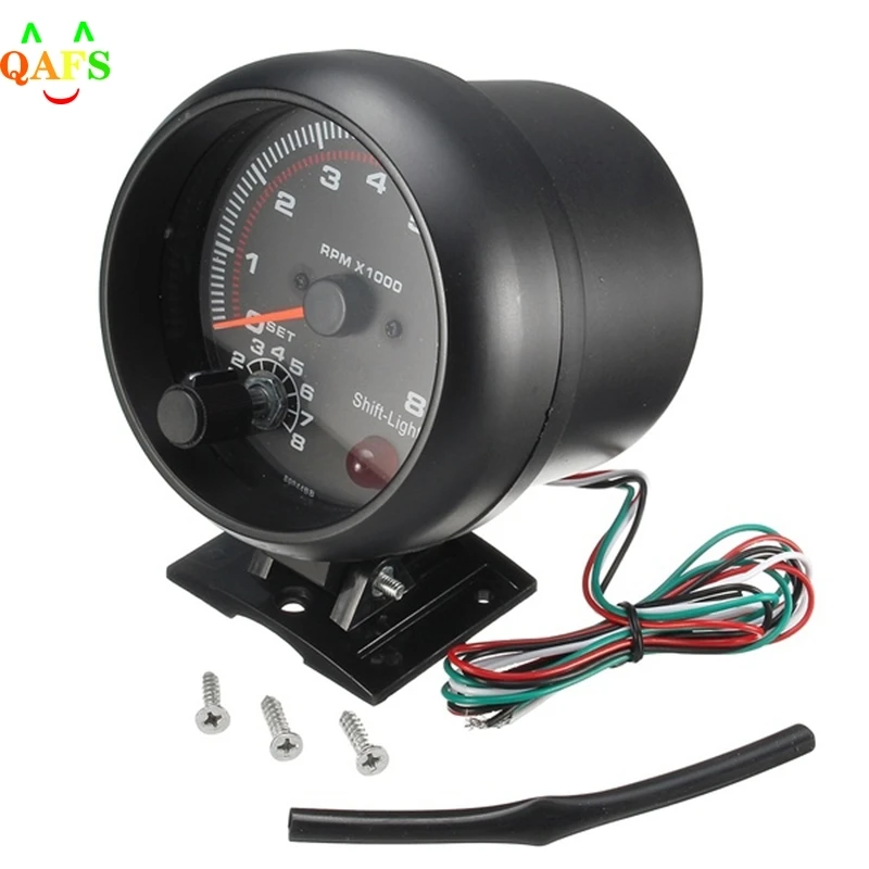 Hot sale Waterproof 12v Car Led Shift Light 0-8000 Rpm New Tachometers Tacho Gauge Meter