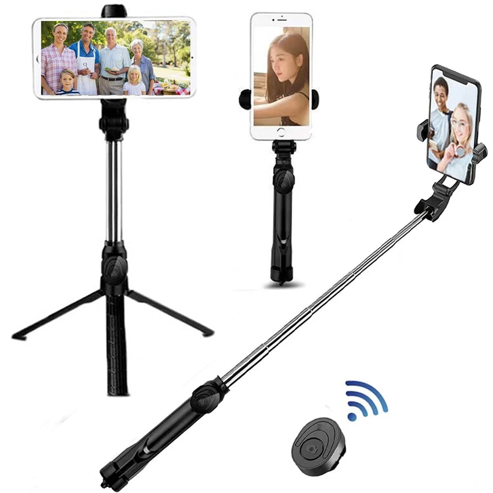 New Selfie Stick Tripod Remote Palo Handphone Photo Holder Bluetooth-Compatible Tripod Camera Monopod Self-Timer Artifact Rod