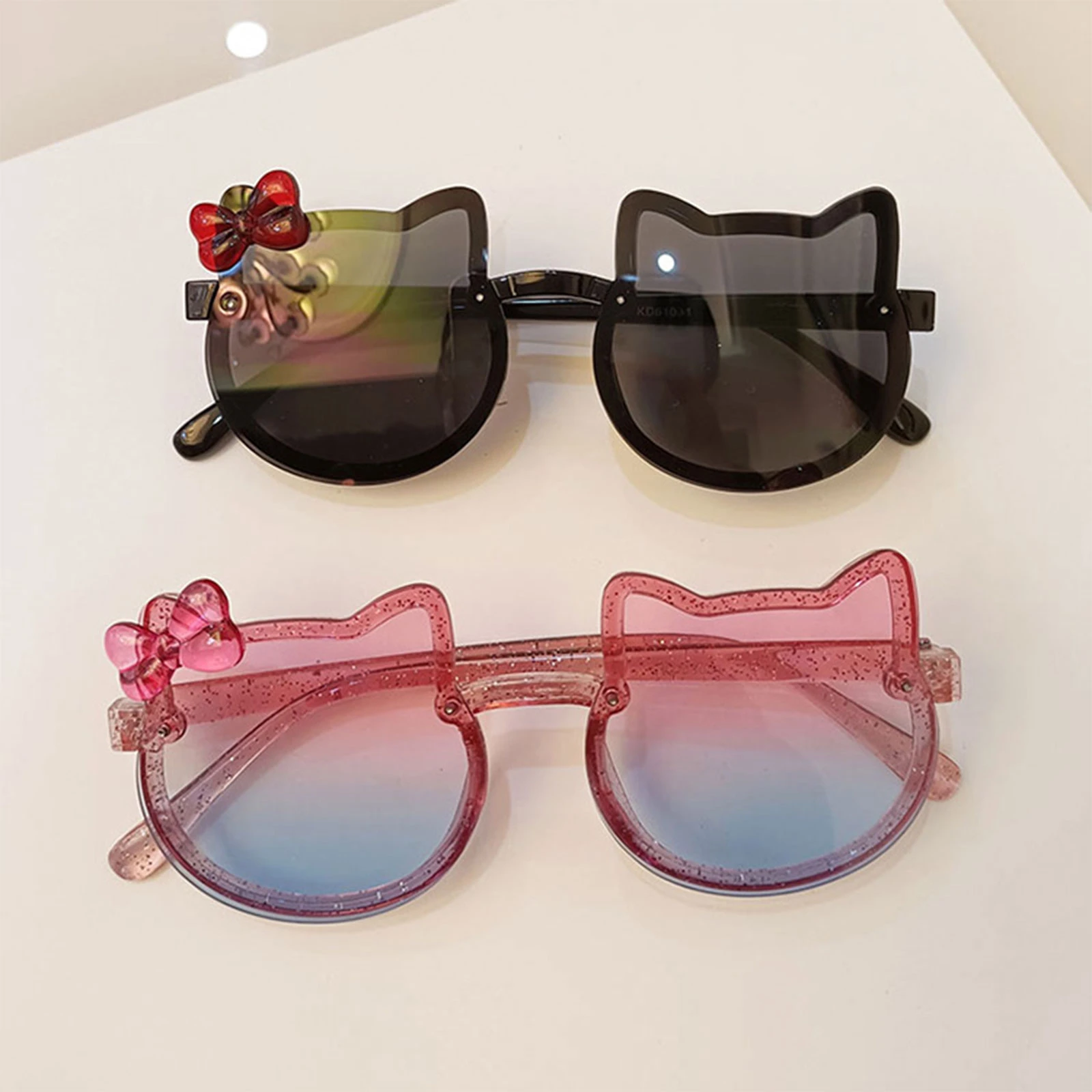 Vintage Kids Sunglasses Boys Girls Fashion Cute Cat Frame Eyewear Beach Outdoors Children Travel UV400 Protection Sunglasses