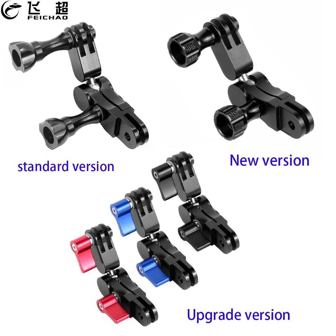 360° Arm Magic Hand Extension Adapter Swivel Joint Helmet Tripod Mount CNC for Gopro Hero 9 8 7 5 for DJI Osmo Action Camera Acc