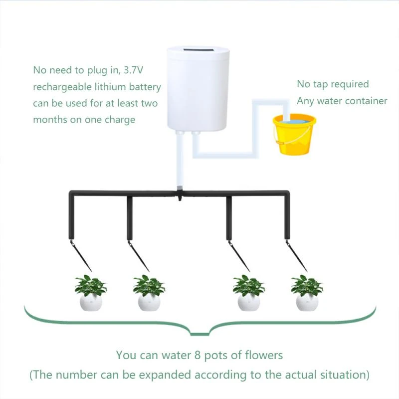 8/4/2 Head  Pump Timer System Outdoor Automatic Watering Pump Controller Flowers Plants Home Sprinkler Drip Irrigation Device