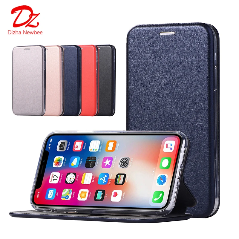 Leather Flip Magnetic Case For Xiaomi Redmi 5 Plus 5A 6 6A 7 7A 8 8A 9 9A 9C Note 5 7 8 9 Pro Max 4 4X 9S 8T Wallet Stand Cover