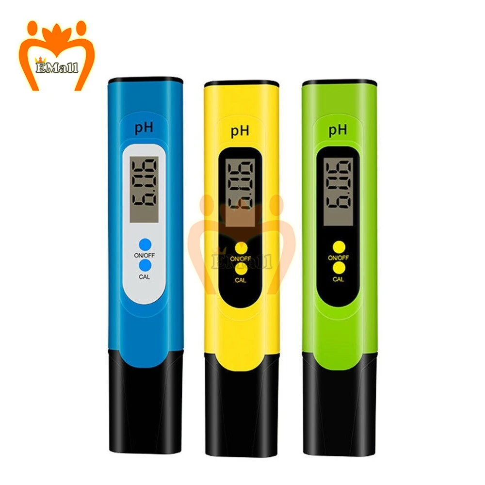 Digital Water Quality Tester + Battery TDS EC 0.0-14.0 PH Meter Temperature Tester 0-9990 Water Purity Monitor TEMP PPM Test