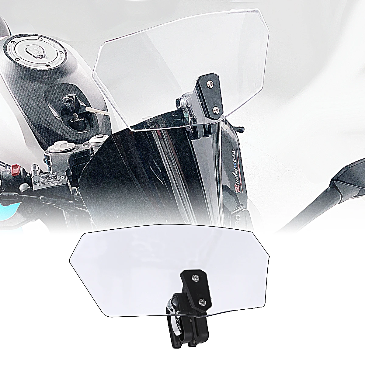 Airflow Adjustable Windscreen Wind Deflector Universal Motorcycle Windshield For BMW Triumph Yamaha Honda Suzuki MT09 GS800 1200