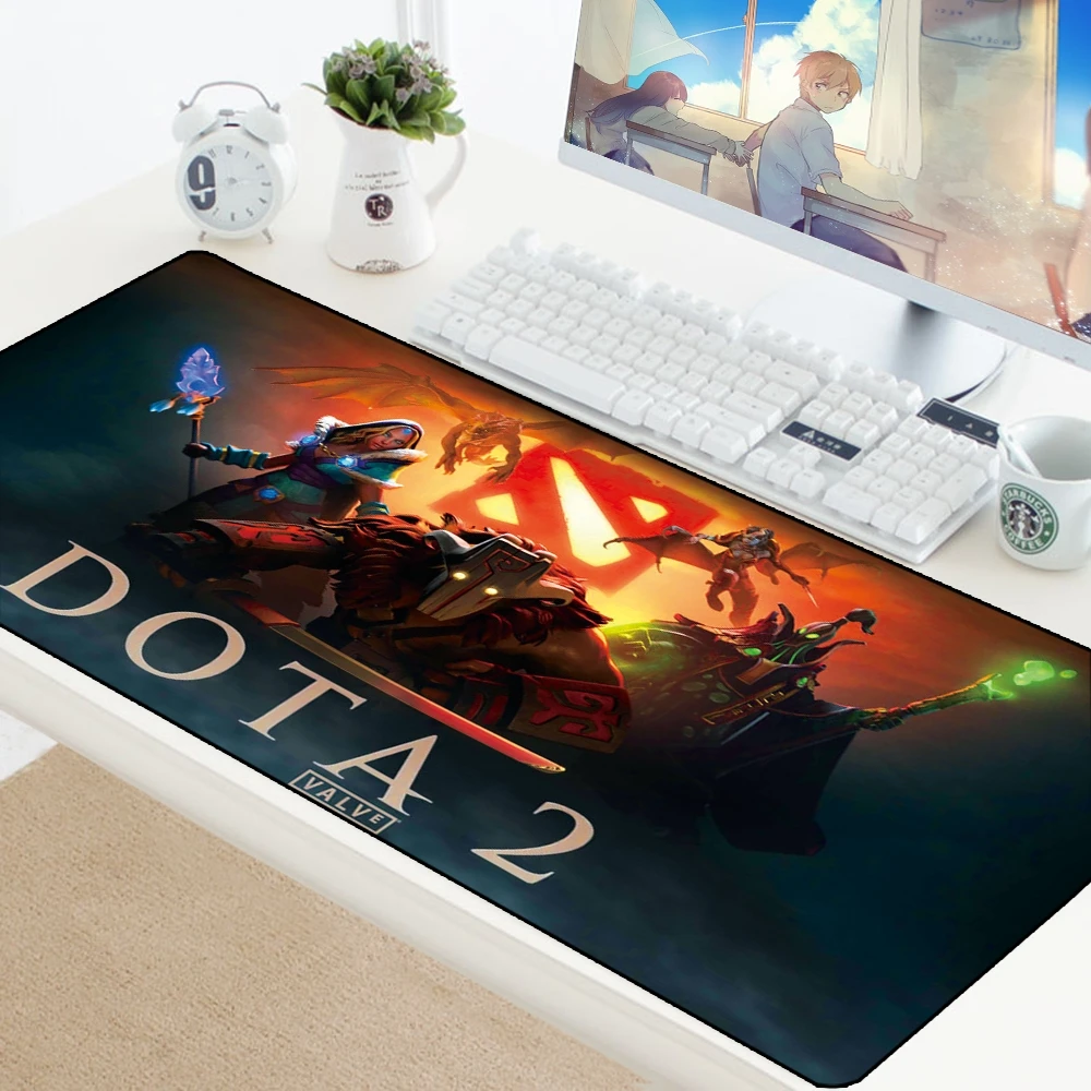 DOTA 2 Gaming Mousepad DOTA LOGO XL Large Mouse Pad Locking Edge Rubber Laptop DOTA2 Computer Gamer Play keyboard Mouse Mats Pad