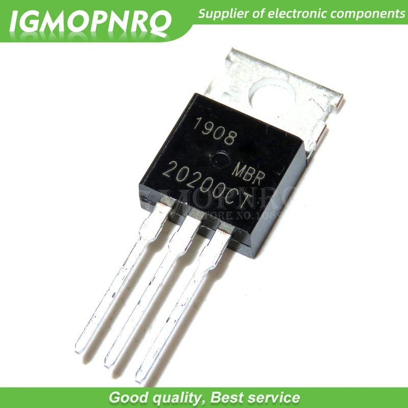 10pcs MBR20200CT MBR20200 MBR20200C TO-220  Schottky  & Rectifiers 20 Amp 200 Volt Dual new original