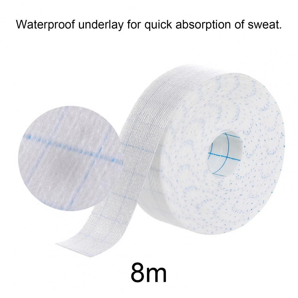 8m Summer Collar Sweat Pad Disposable Collar Grime Protector Sweat Pads Self-Adhesive Neck Liner Pads Unisex