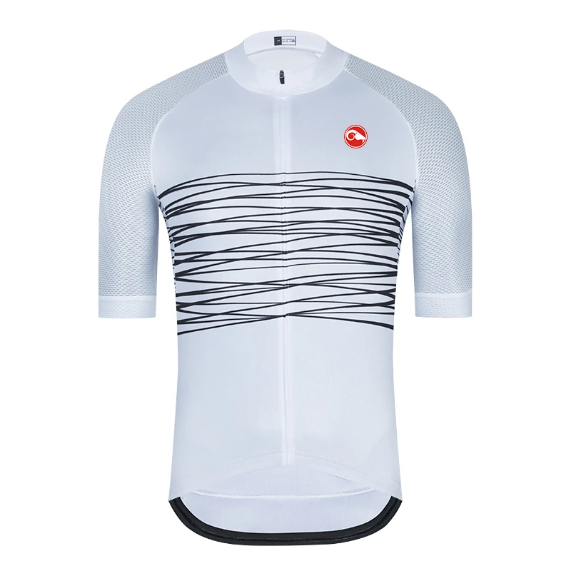 2021 Summer Bike Shirt Men's Cycling Jersey Short Sleeve Sportswear Clothing Road Bike Jersey maillot ciclismo Hombre Team shirt