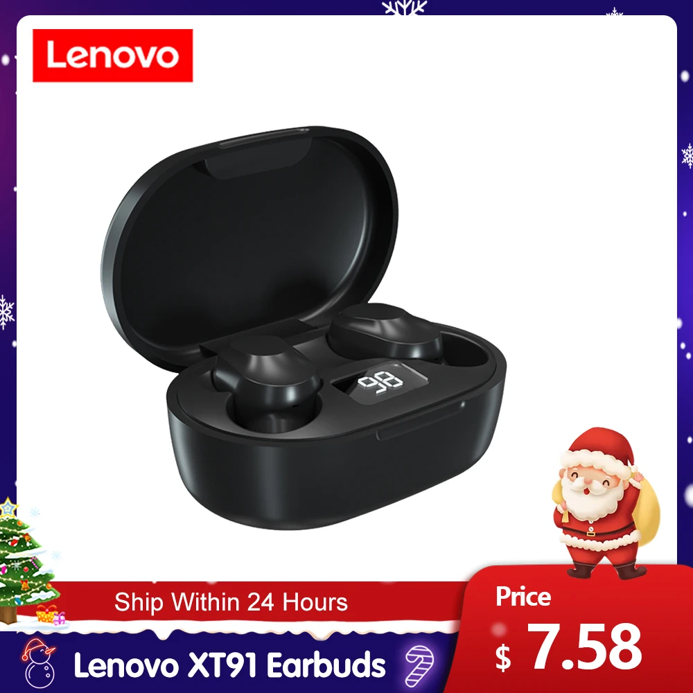 Lenovo XT91 True Wireless Stereo Earphone Bluetooth 5.0 Earbud With Mic Noise Reduction AI Control Gaming Headset Stereo Bass