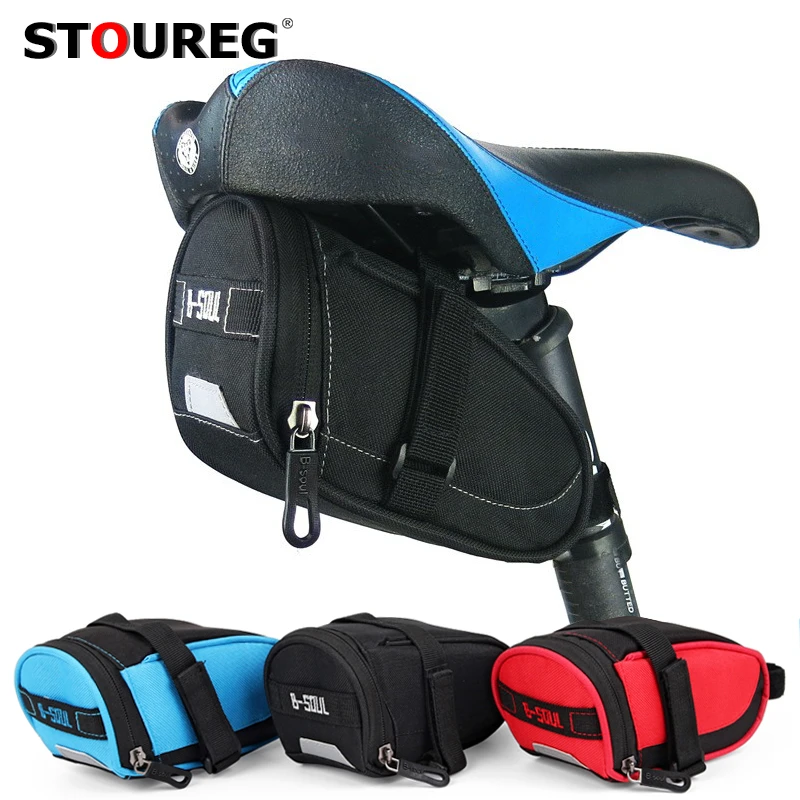 B-SOUL Waterproof Bicycle Saddle Bag MTB Bike Saddle Bag Cycling Seat Bag for Men,Bicycle Accessories Bike Bag Bicycle Tail Bags