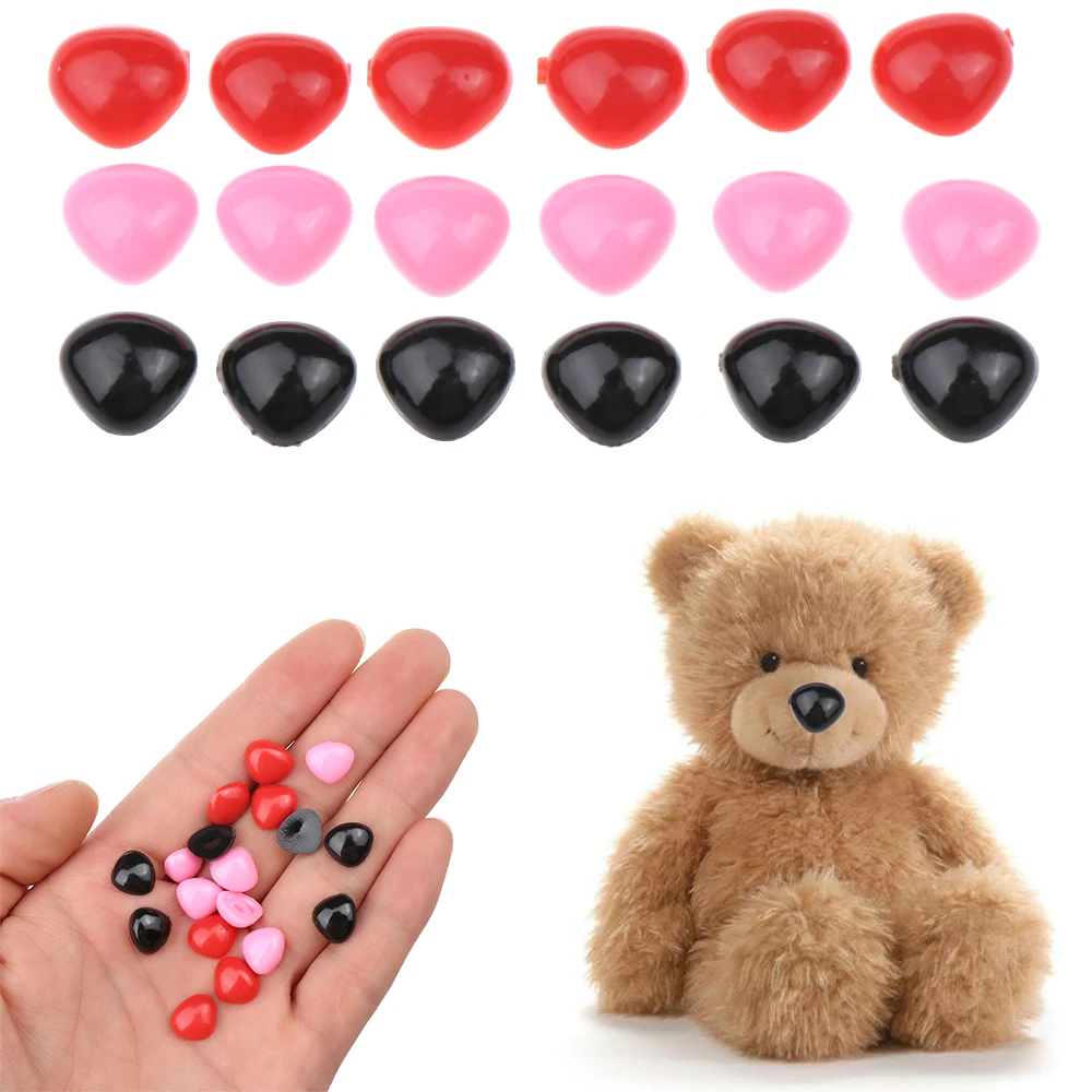 100Pcs/Pack Plastic Triangle Noses For Dolls Toys For Bear Buttons Toy DIY Crafts Safety Child Kids Dolls Nose Accessories