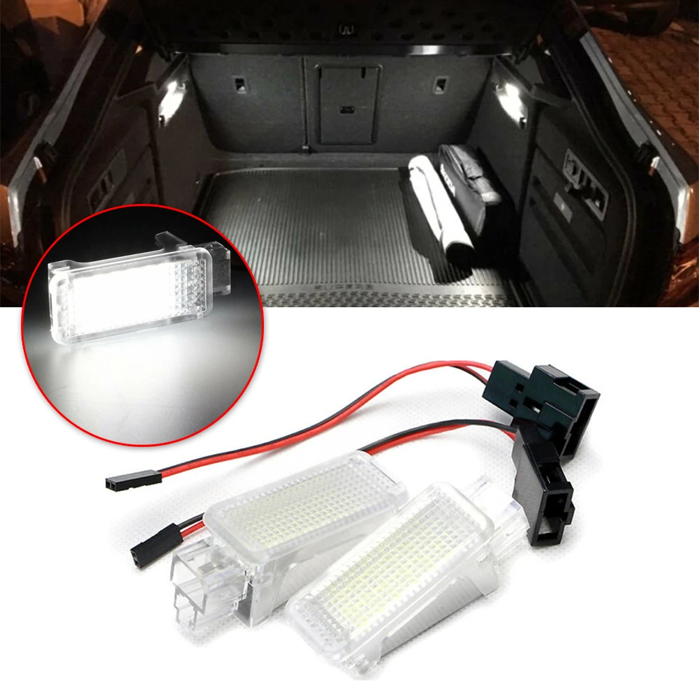 2XLED Trunk Boot Lights Lamp For Skoda Octavia Fabia Superb Roomster Kodiaq Led Luggage Compartment Light