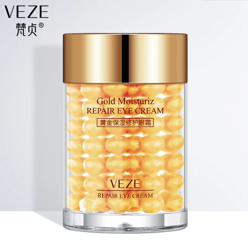 VENZEN 24K Gold Eye Cream Moisturizing Anti Puffiness Anti Wrinkle Remove Dark Circle Anti-Aging Women Eye Care