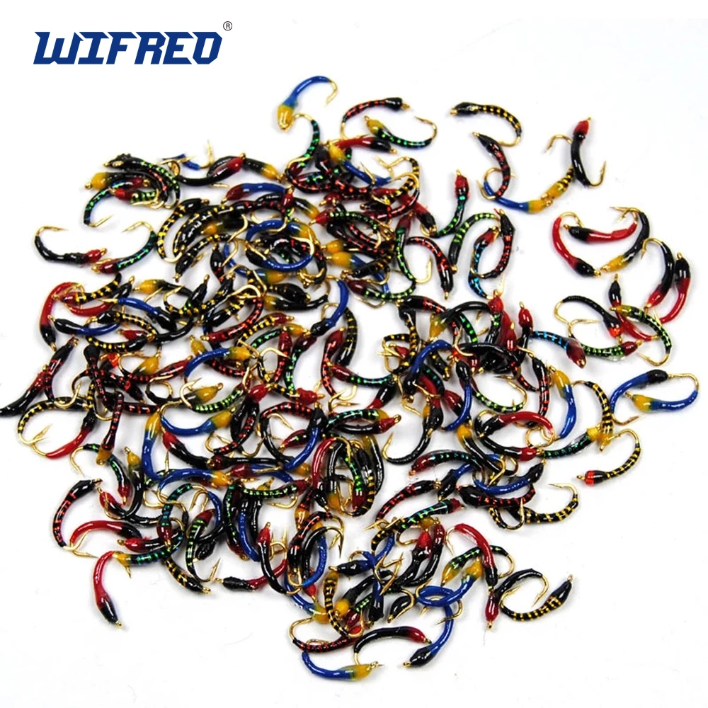 Wifreo 20PCS Assorted Epoxy Nymph Flies Midge Hegene Trout White Fish Fishing Bait Artificial Lures Size #12 #14 #16
