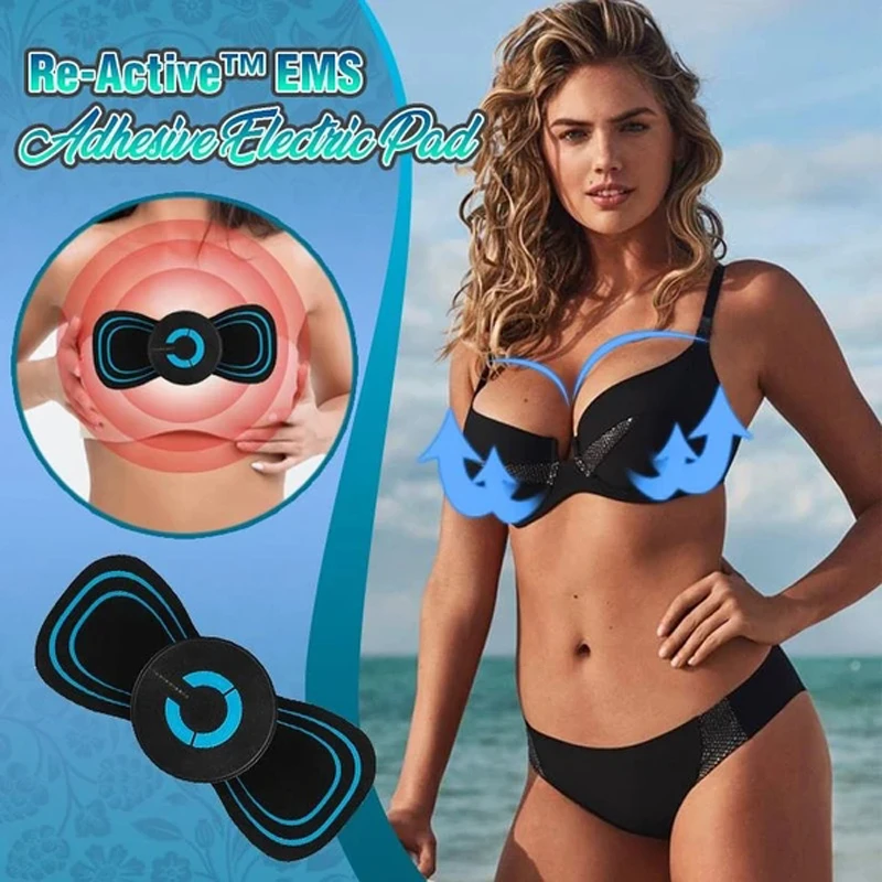 Reactivate EMS Electric Pad Electric Breast Enhancer Massager Chest Frequency Vibration Massager Bra Booster Growth Stimulator