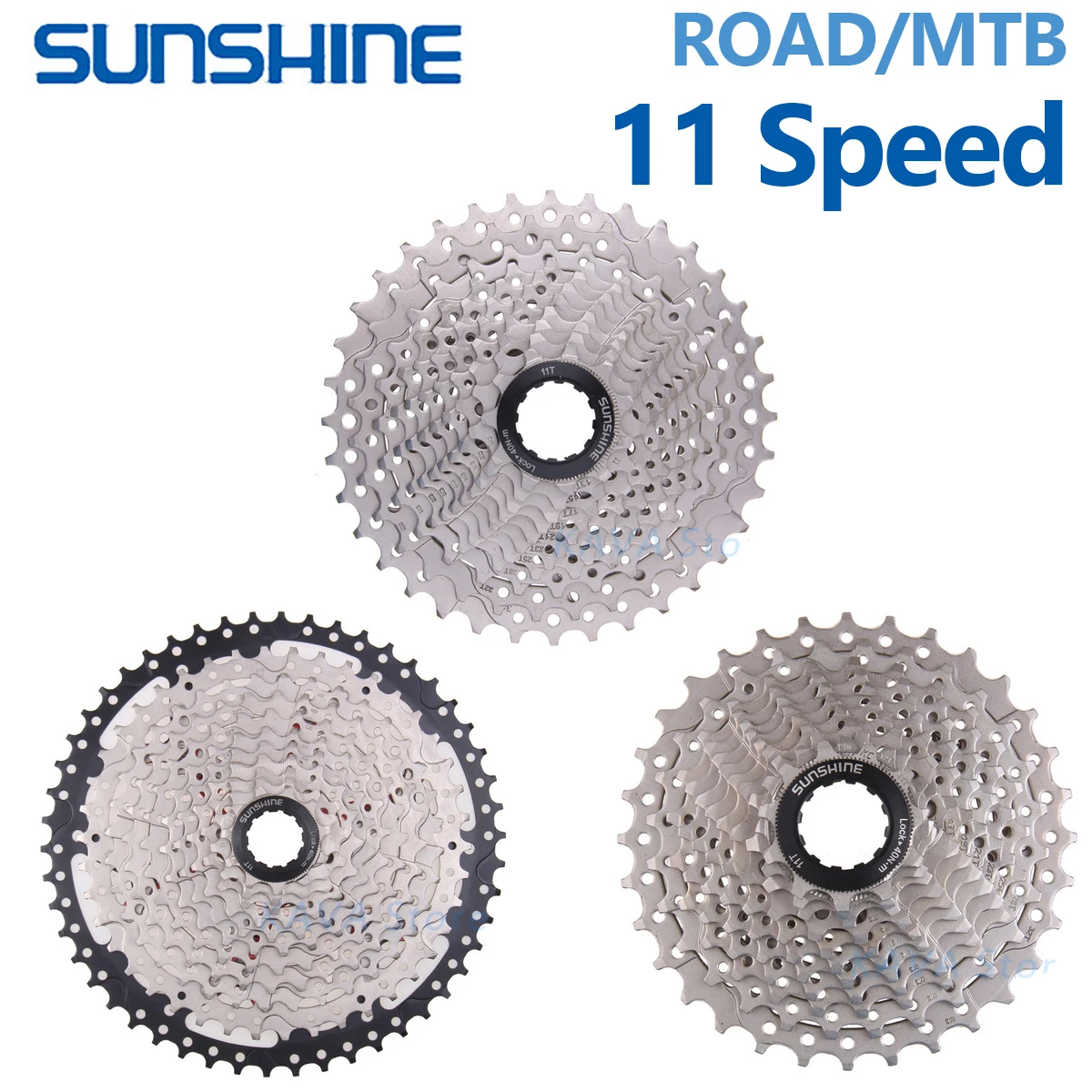 SUNSHINE 11S 25/28/30/32/34/36/40/42/46/50/52T Freewheel Road Bicycle Flywheel MTB Cassette Sprocket 11V for Parts R9100 R8000