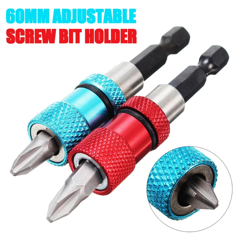 1/4 Inch Hex Shank Screw Depth Magnetic Screwdriver Bit Holder Driver Bar Extension With PH2 Scewdriver Bit