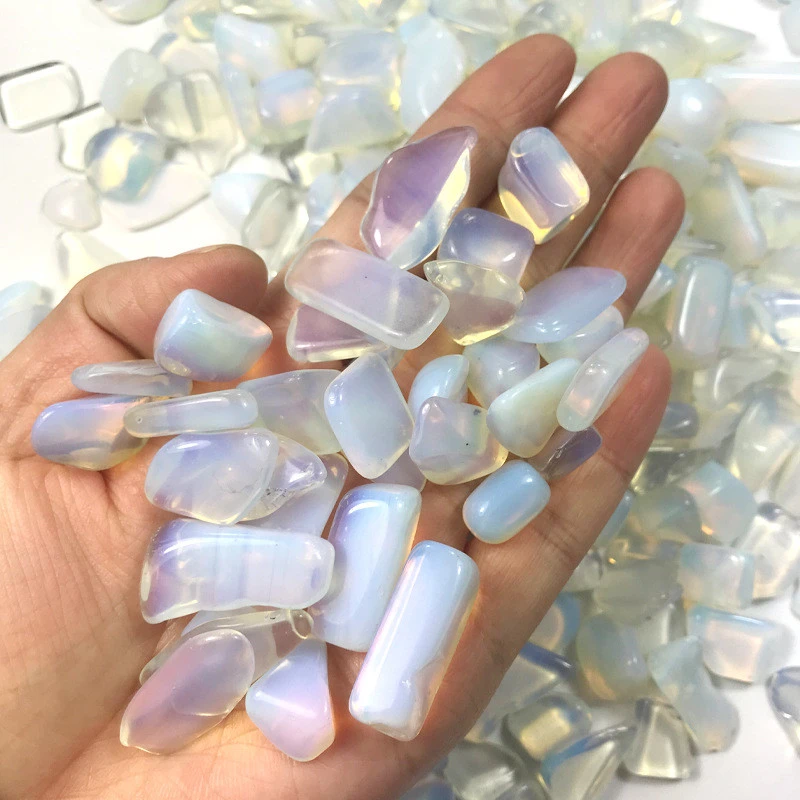 100g 10-15mm Natural Opal Gravel Bulk Tumbled Stones Crystal Healing Reiki Natural stones and minerals