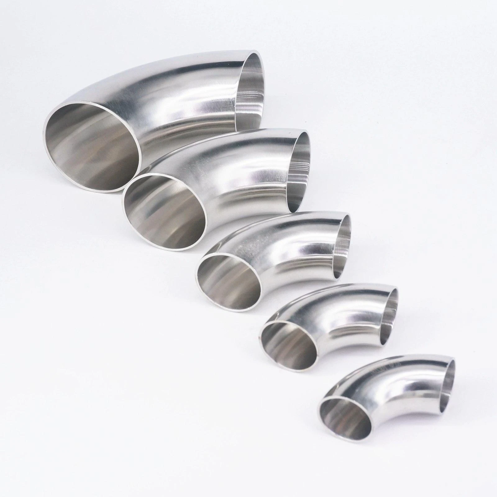 O/D 12.7/16/19/22/25/28/32/34/38/45/51-219mm 304 Stainless Steel Elbow Sanitary Welding 90 Degree Pipe Fittings