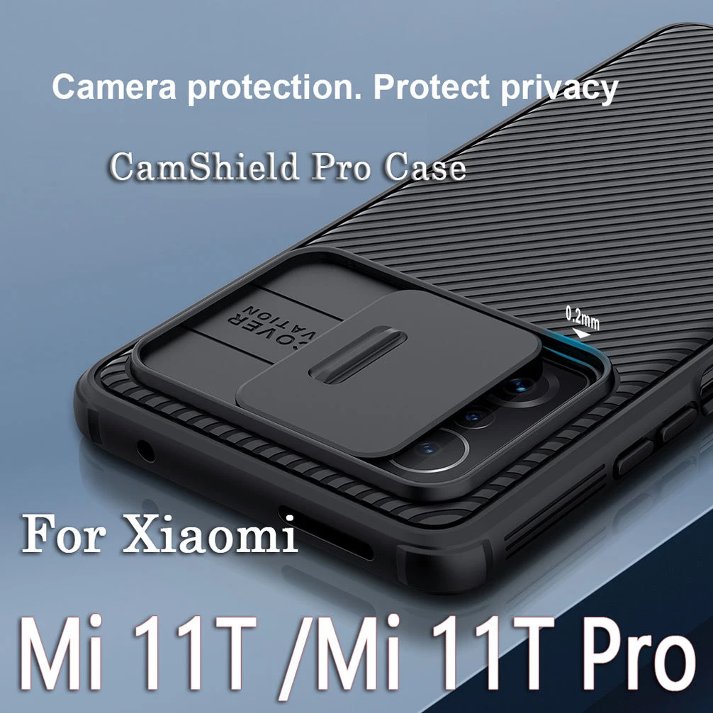 For Xiaomi 11T Pro Case NILLKIN CamShield Pro dust-proof Slide Lens Protection Cover For Xiaomi Mi 11T /11T Pro Camera Shell