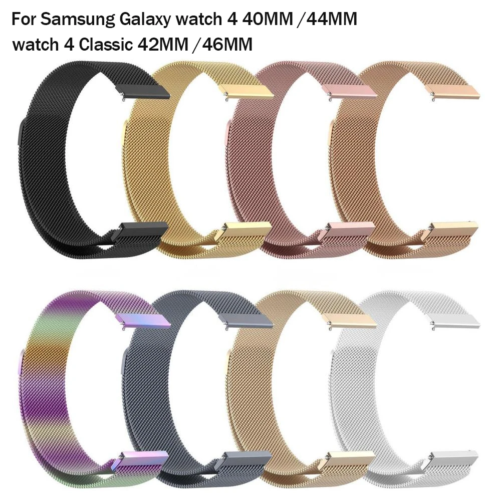Watch Accessories For Samsung Galaxy Watch 4 Watch4 40MM /44MM Watch4 Classic 42MM /46MM Band Fashion Bracelet Metal Strap Wrist