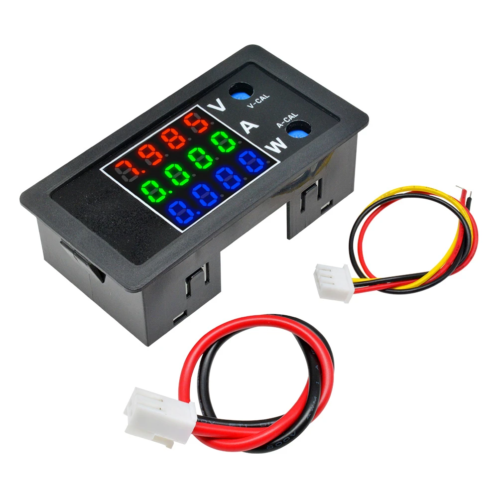 4-Bit High Precision 100V 10A 1000W Digital Power Meter Voltmeter Ammeter Detector Volt AMP Panel Monitor Current Voltage Tester