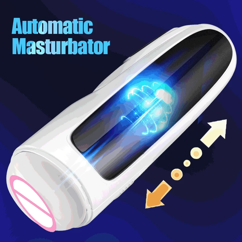 Male Masturbator Automatic Telescopic Rotation Voice Interaction Masturbation Cup With Strong Sucker Thrusting Sex Toys for Men