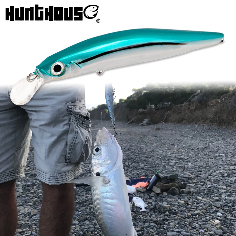 hunthouse artist black minnow lure jerkbait fishing trout lure twitch action sea fishing for black bass hard lure 70&80mm 7&8.5g
