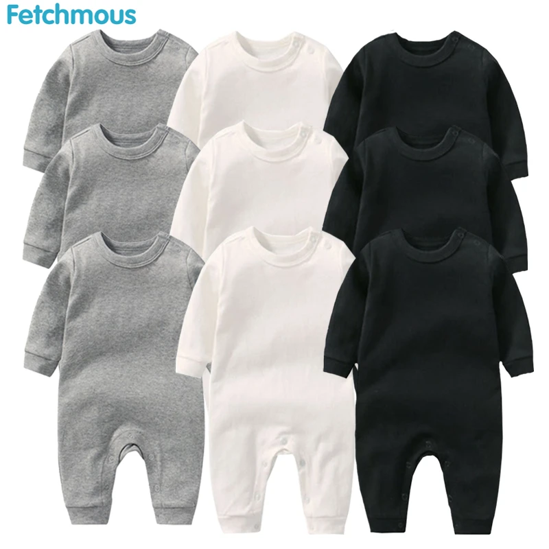 Baby Boys Rompers Roupa De Bebes Long Sleeve Winter Soft Cotton Girls Clothes NewBorn Clothing