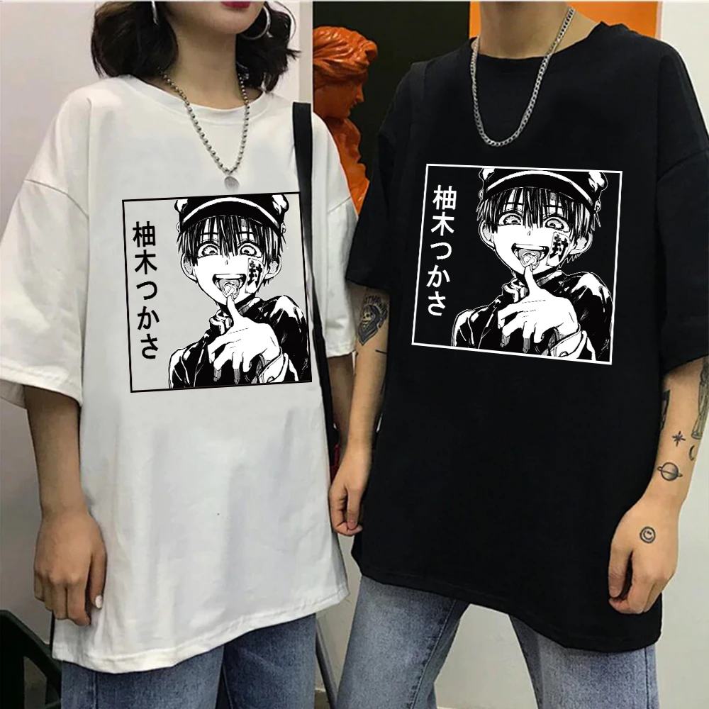 Harajuku T-Shirt Hanako-Kun Anime T Shirt Short Sleeve Printed Tee Shirt Loose Casual Tee Tops