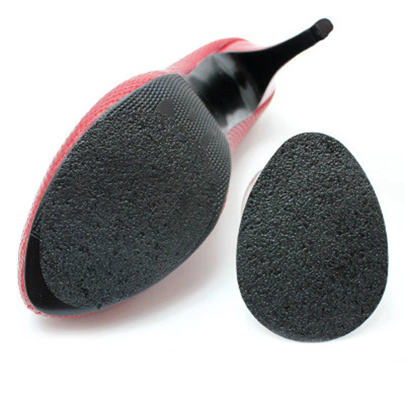 2 Pcs/Set Self-Adhesive Shoes Heel Sole Protector Rubber Pads Durable Wear-resistant Cushion 9CM x 6.5CM