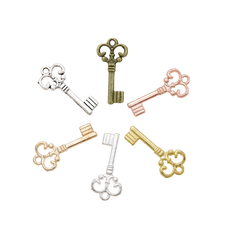 New Arrival 75 pcs/lot  Alloy Charms Pendant  key silver plated 21*10 mm Jewelry Making DIY Charms Handmade Crafts 34179B