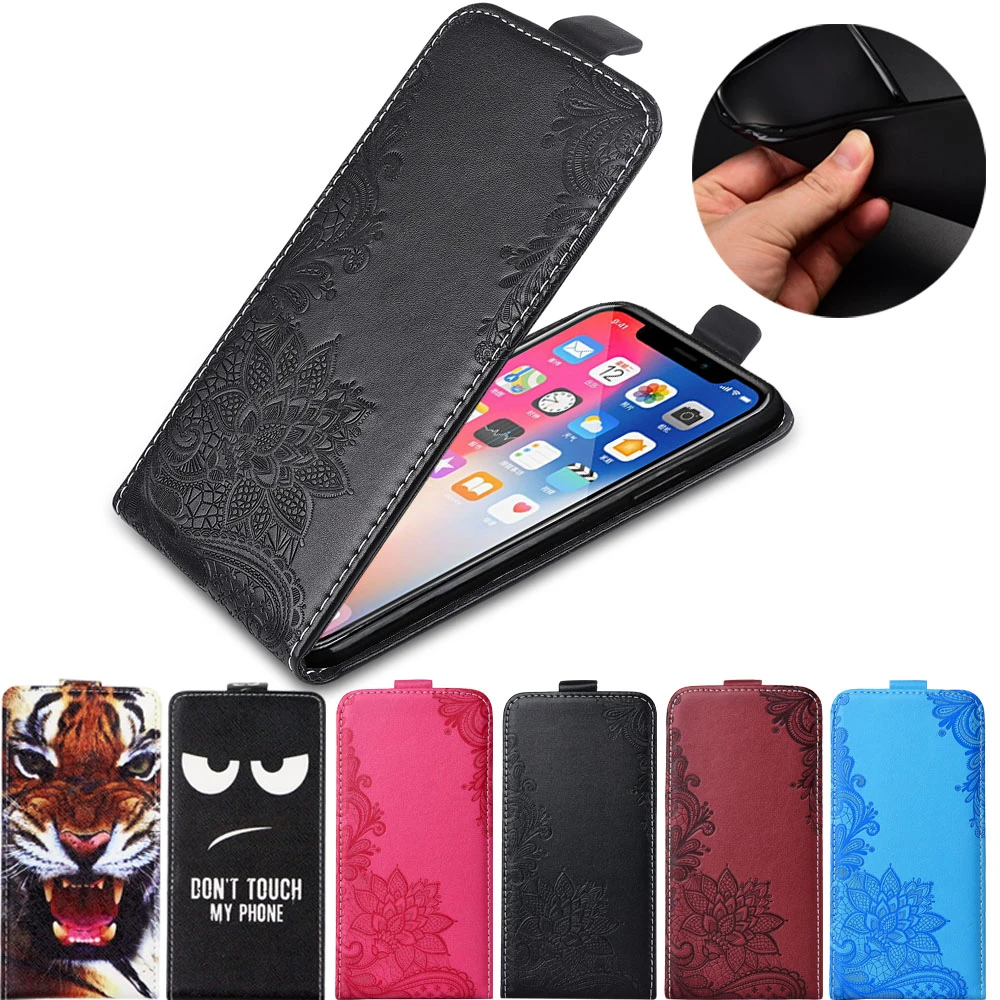 For Xiaomi Redmi 6 Pro 6A 4 4x 4A 5 5A 7 7A 8 8A Case TPU Soft Vertical Flip Leather Case Back Cover