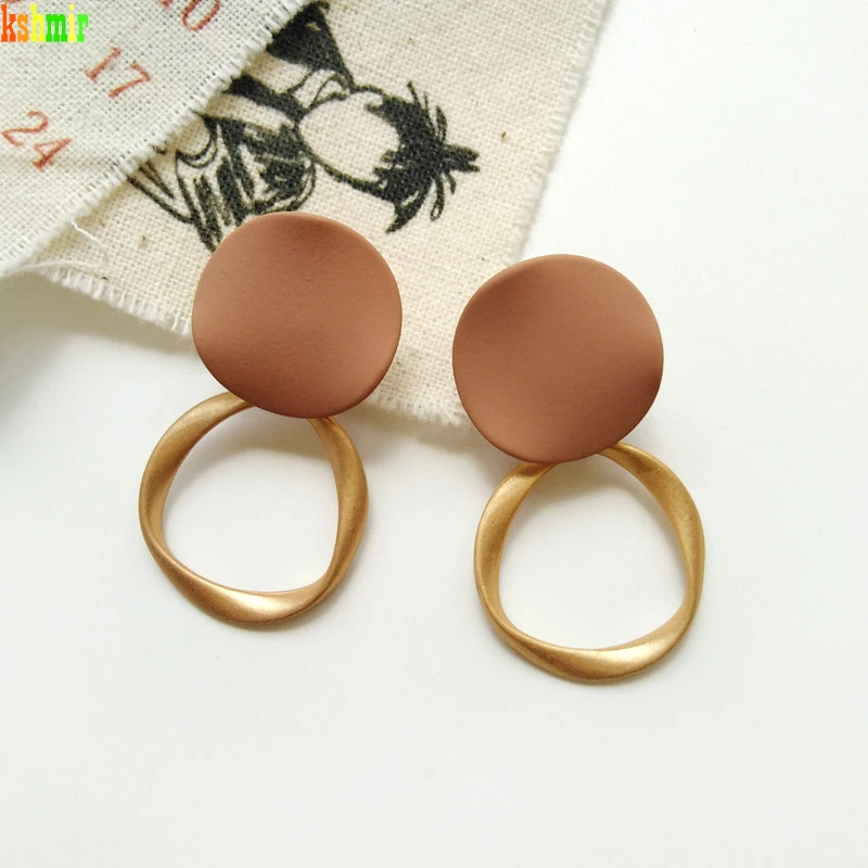 Women Earrings Irregular Geometrical Temperament of Restoring Ancient Ways Round Earrings Earrings Metal Earrings Wholesale 002