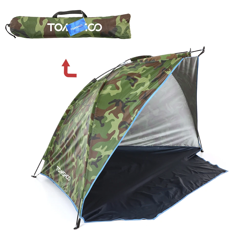 Outdoor Beach Tent Sunshine Shelter 2 Person Sturdy  170T Polyester Sunshade Tent for Fishing Camping Hiking Picnic Park