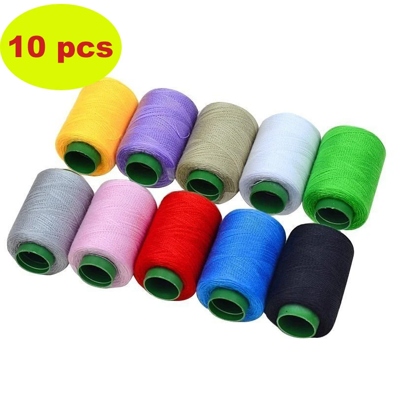 10 Pcs Sewing Thread Polyester Thread Set Strong And Durable Sewing Threads For Hand Machines