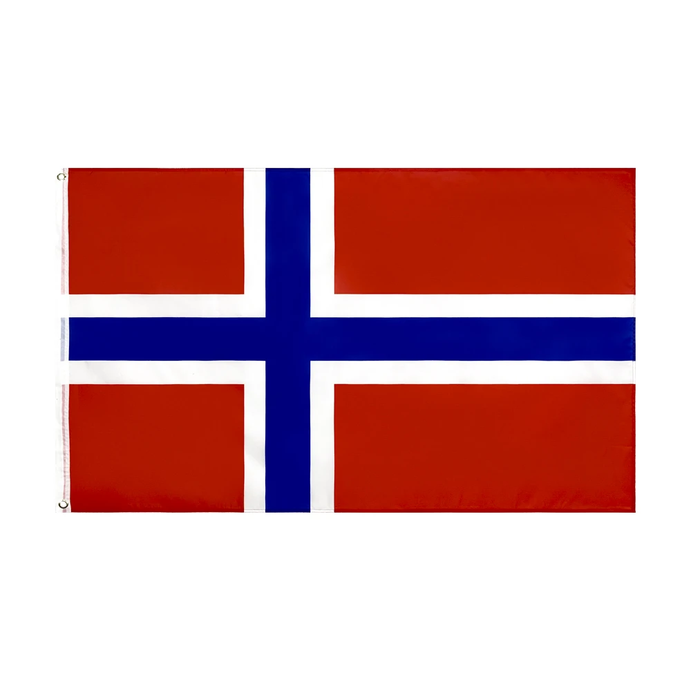 johnin 90X150cm Kongeriket Noreg Norge nor no norway flag