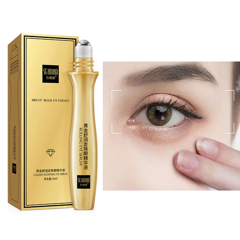 SENANA Whitening Bright Eyes Roll-on Serum Remove Puffiness Dark Circles Eye Fine Lines Anti-Aging Moisturizing Firming Eye Care