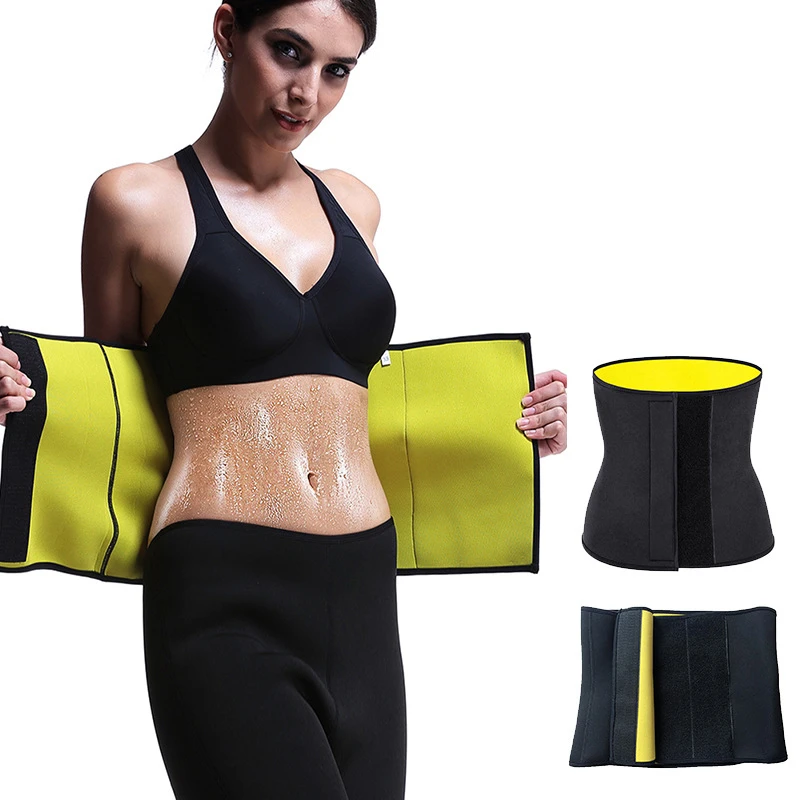 Plus Size Waist Trainer Body Shaper Tummy Slimming Belt Belly Fat Burning Corset Belt Gym Accessories Losing Weight Lumbar Belt