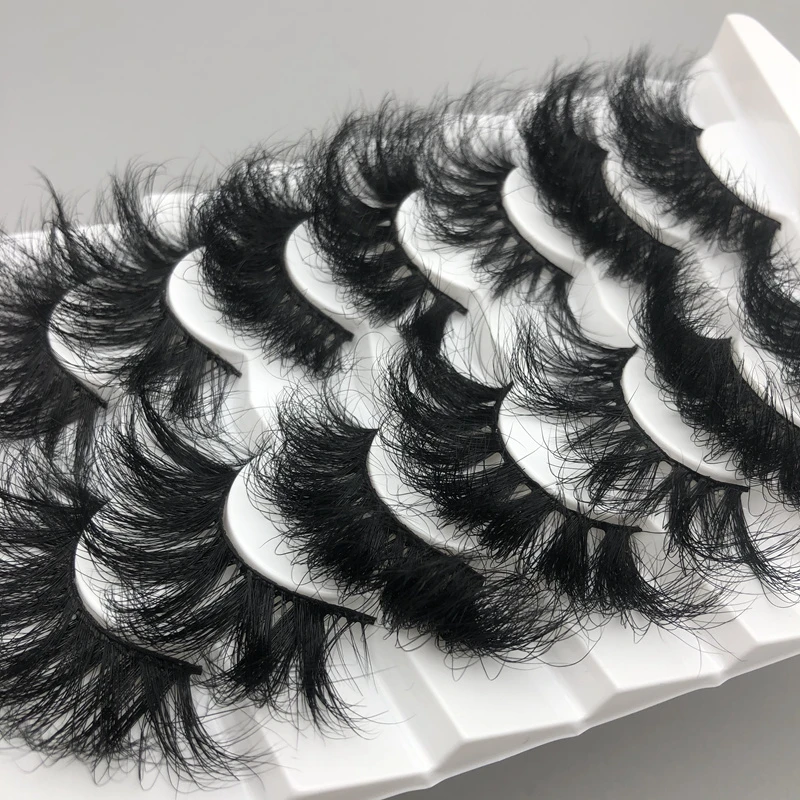 Mikiwi SF Fluffy Mink Lashes Make Up Eye Lashes 100% Cruelty Free Mink Eyelashe 25mm Dramatic Thick Volume Natural Eyelashes