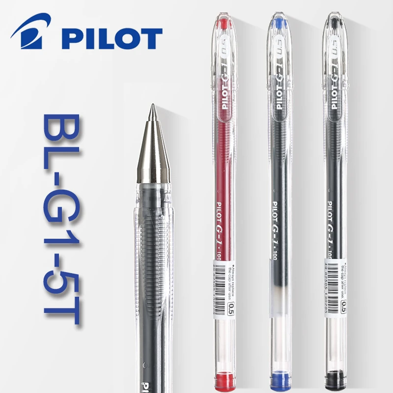 3 Pcs/Lot PILOT BL-G1-5T Gel Pen Student Office Pen Go Strain Shili Pen 0.5 mm Signing Pen