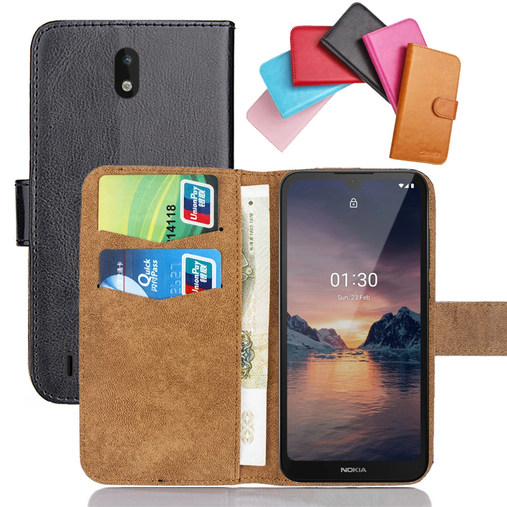 For Nokia 1 1.3 2 2 V 2.1 2.2 2.3 3 3 V 3.1 A C 3.2 Plus Case Flip 3.1plus Soft Leather Phone Cover Credit Card Wallet Cases