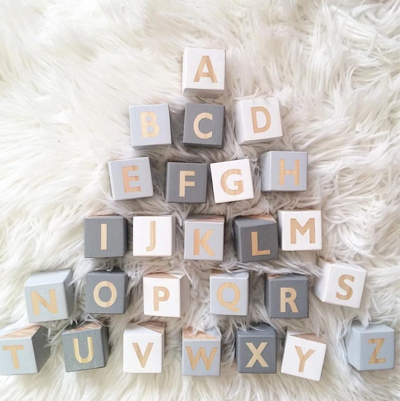 Wood Letters Numbers Block Decoration DIY Alphabet Craft For Wedding baby Education Toy Newborn Keepsake Gift Photo Shoot Decor