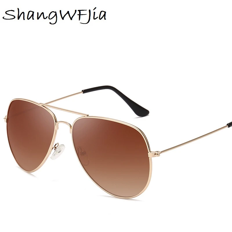 Red Bean  Pilot Aviation Sunglasses MenShades Retro Classic Silver Sun Glasses Female Male Luxury Brand Designer  Lunette