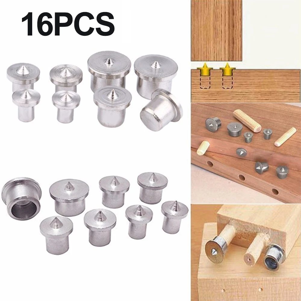 Panel Furniture Positioning Carpentry Log Dowel Tips Round Log Pin DIY Locator Wooden Pin Center Punching Accessories