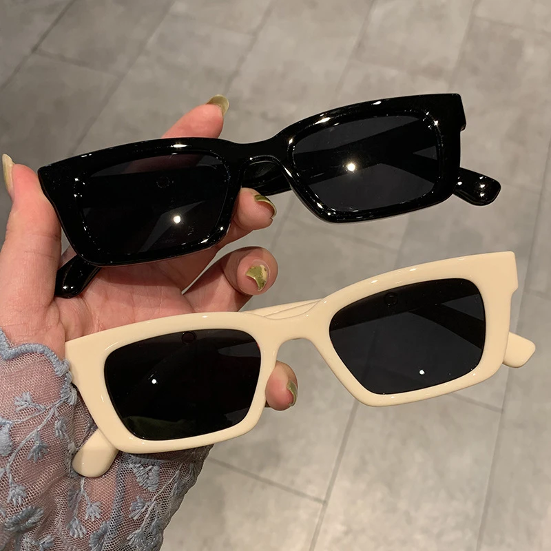 New Small Sunglasses Women Trendy Vintage Brand Designer Hip Hop Square Leopard Sun Glasses Female Lady Eyewear UV400